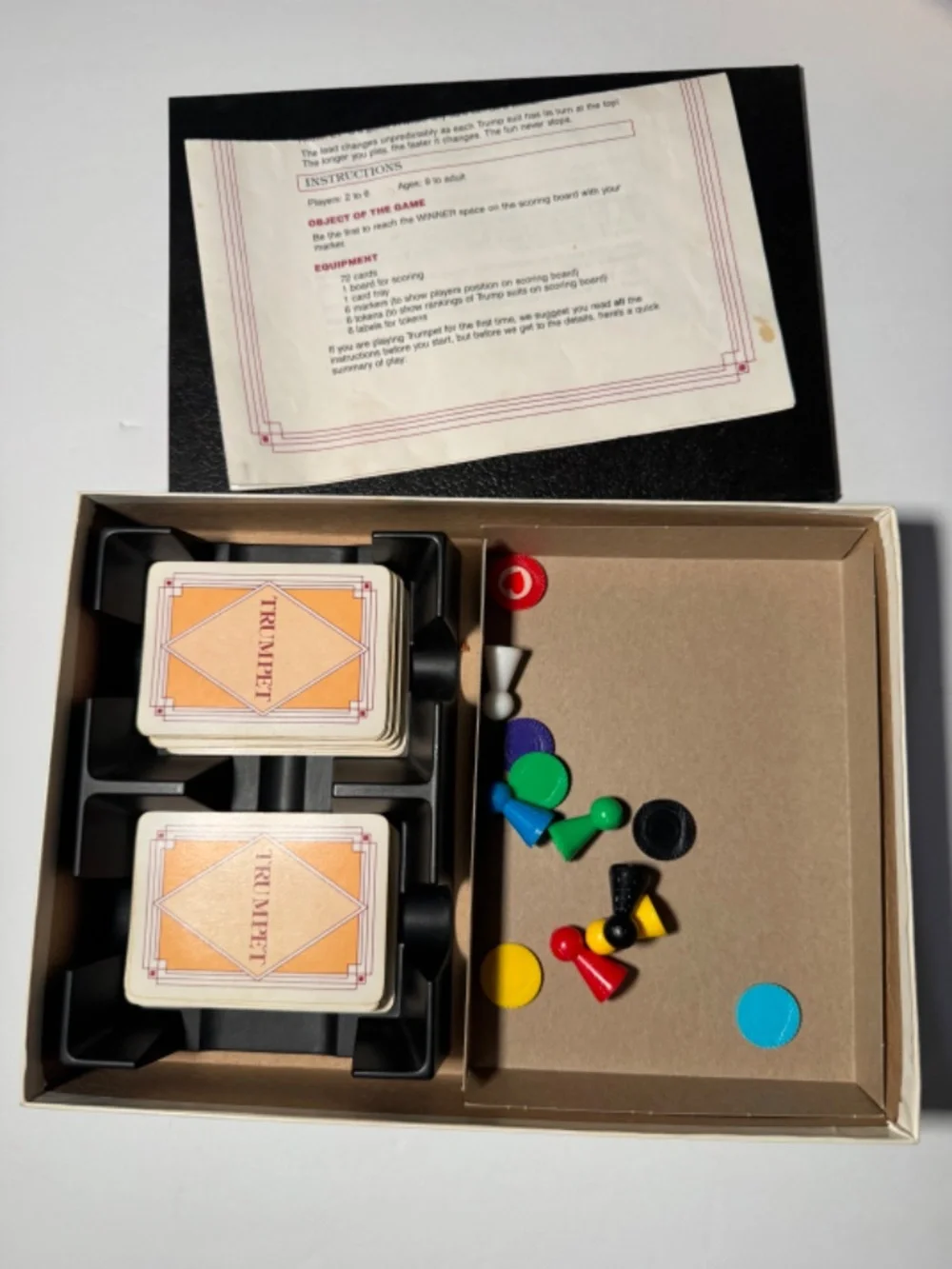 Vintage 1990 The Trumpet Game Card Board Game 2-6 Players International Games